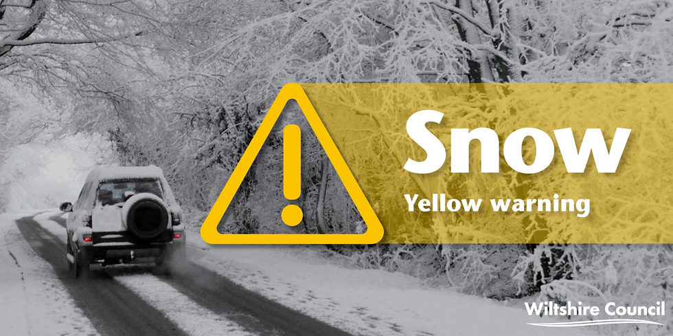 Snow warning graphic