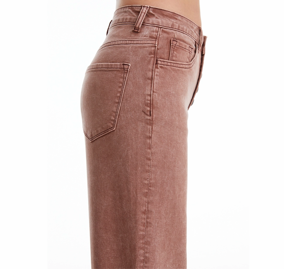 Thumbnail: Cappuccino Wide Leg Denim