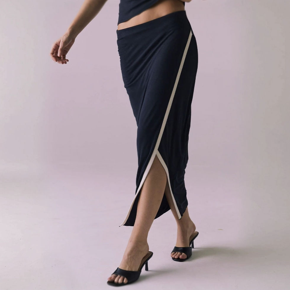 Thumbnail: Tavira Licorice Skirt