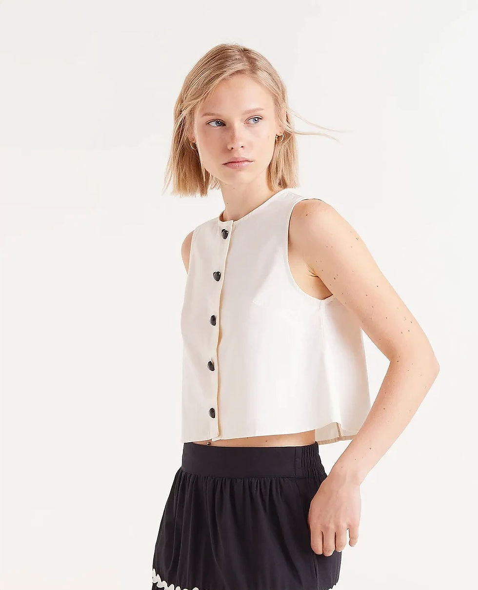 Thumbnail: Sleeveless Button Down