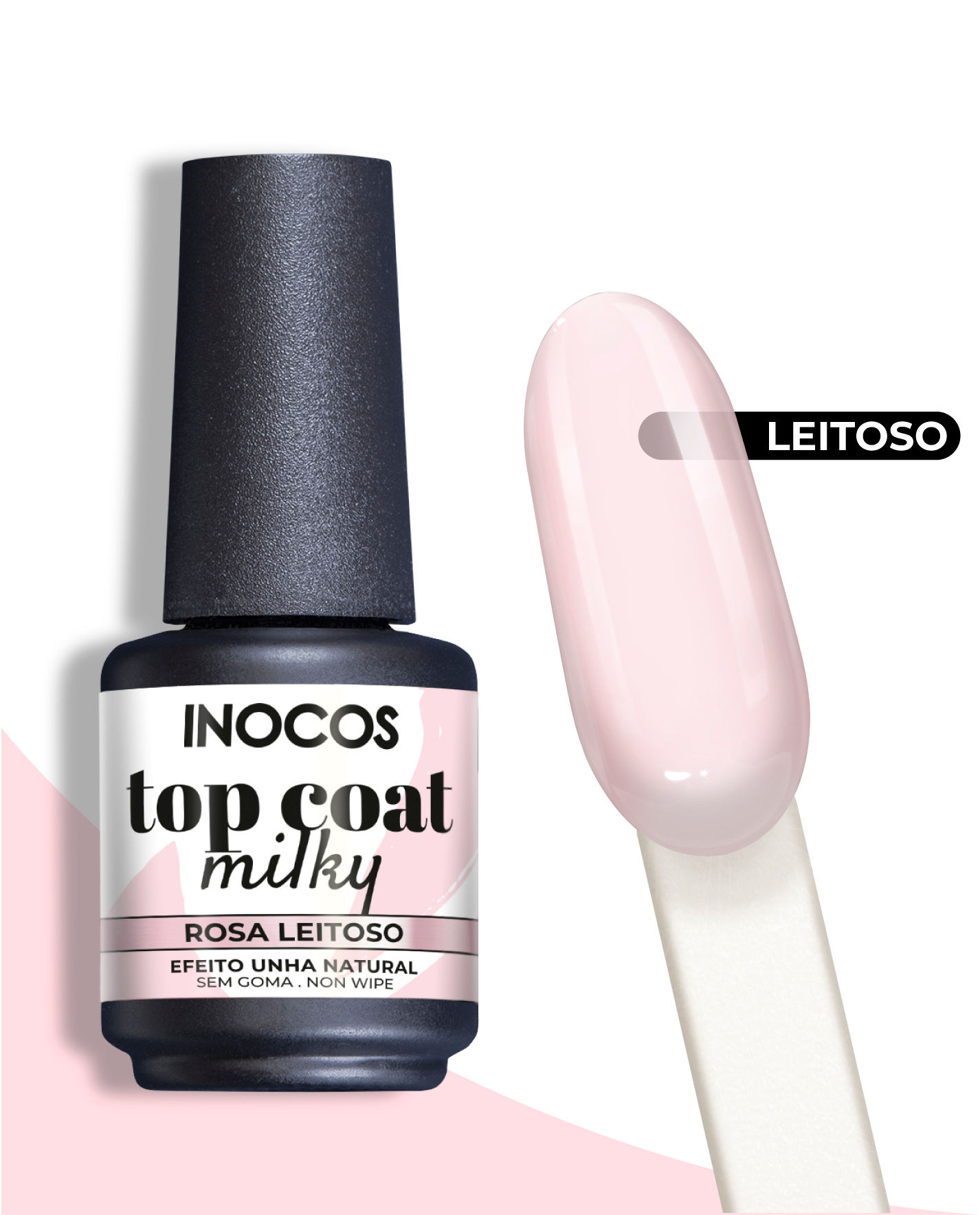 TOP COAT MILKY ROSA LEITOSO