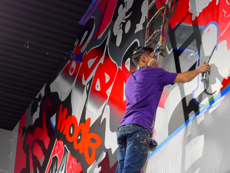 Kennedy athletics mural time-lapse