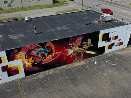 flint public art project residency mural time-lapse