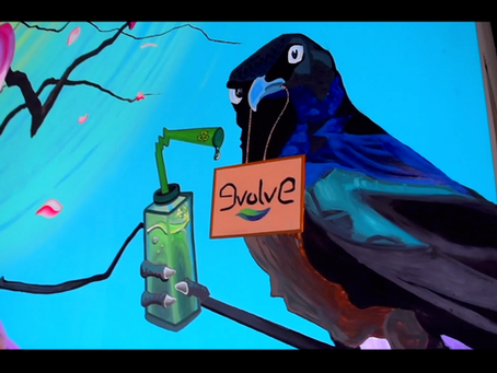 evolve juice bar keego harbor mural time-lapse