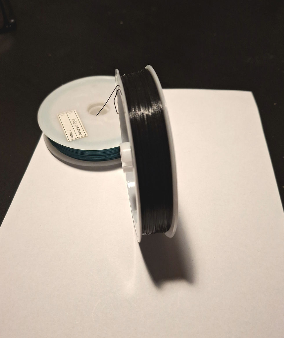 Thumbnail: Tiger Tail Wire - Black 35mm x 100 metres