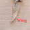 Thumbnail: Antique Silver Wing Charm 30 x 10mm