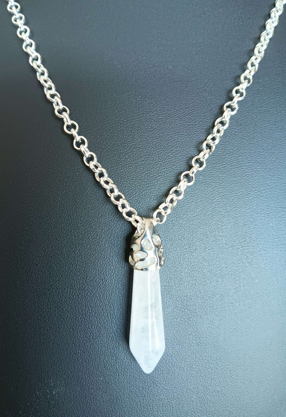 Thumbnail: Natural Quartz Crystal Point Pendant/Pendulum
