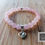 Thumbnail: PURE - Rose Quartz Heart Bracelet - Gold or Silver
