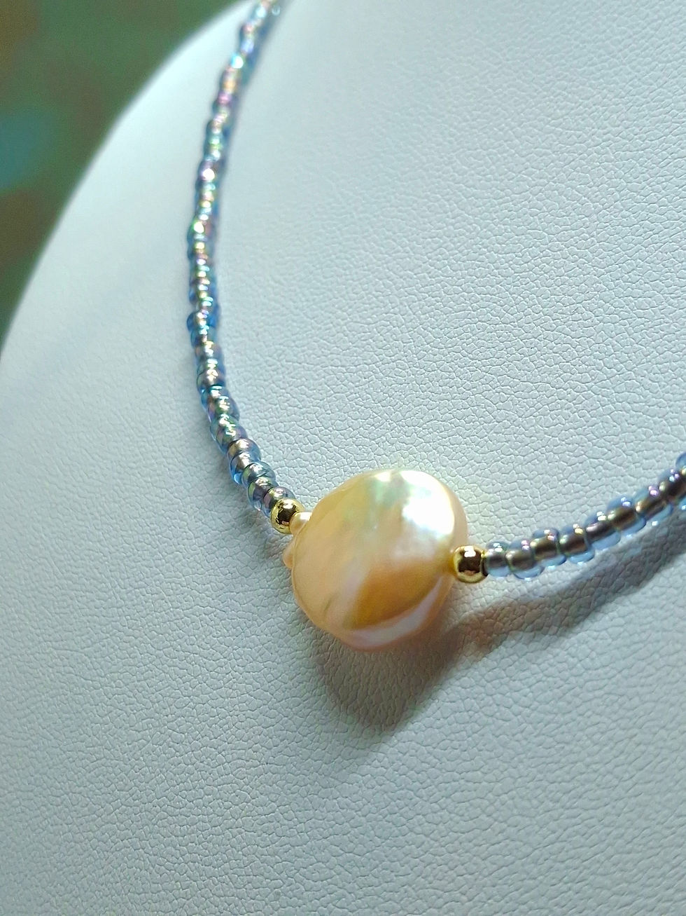 Thumbnail: Freshwater Coin Pearl Necklace