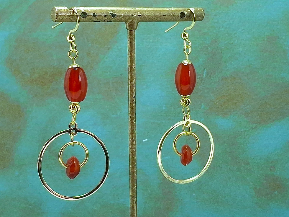 Thumbnail: Carnelian Satellite Earrings