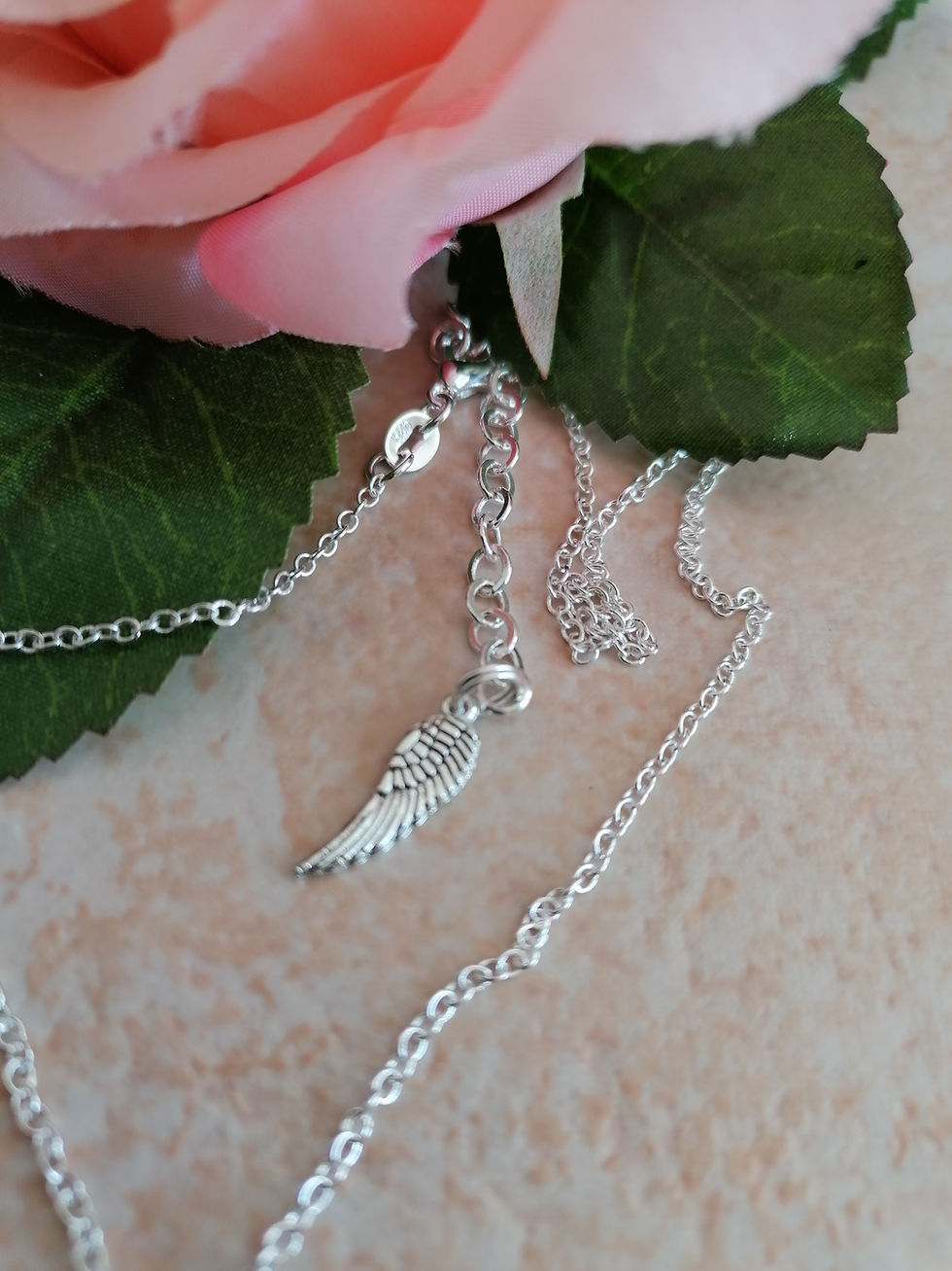 Thumbnail: Sterling Silver Rose Quartz Heart Pendant