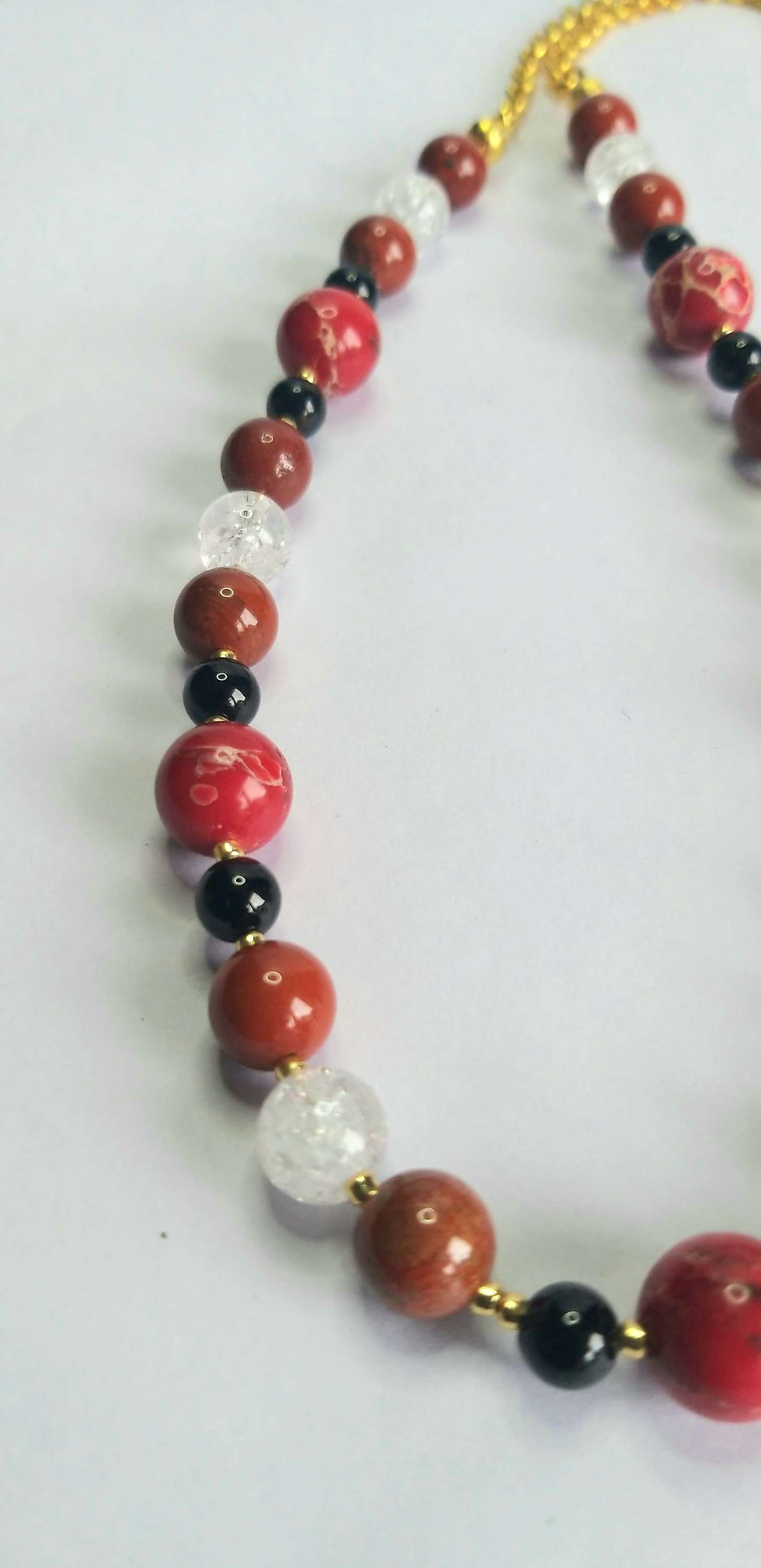 Thumbnail: Jasper, Clear Quartz & Tourmaline Necklace