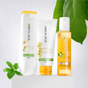E-commerce product photography by Kumar Piyush — beauty care product bottles with three variants arranged with green botanic