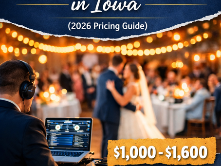 Average Cost of a Wedding DJ in Iowa (2026 Pricing Guide)