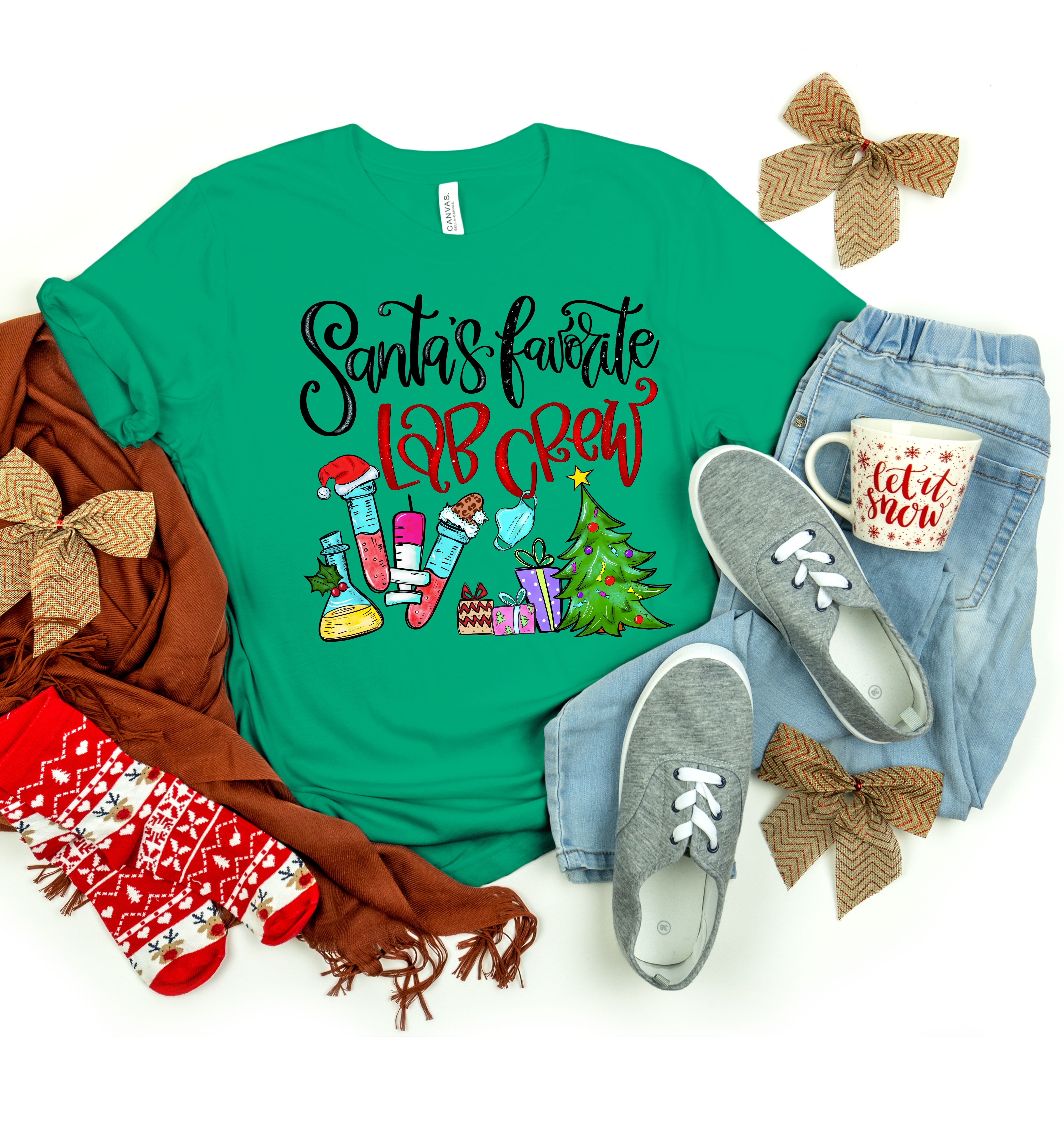 Santa's Favorite Lab Crew Top