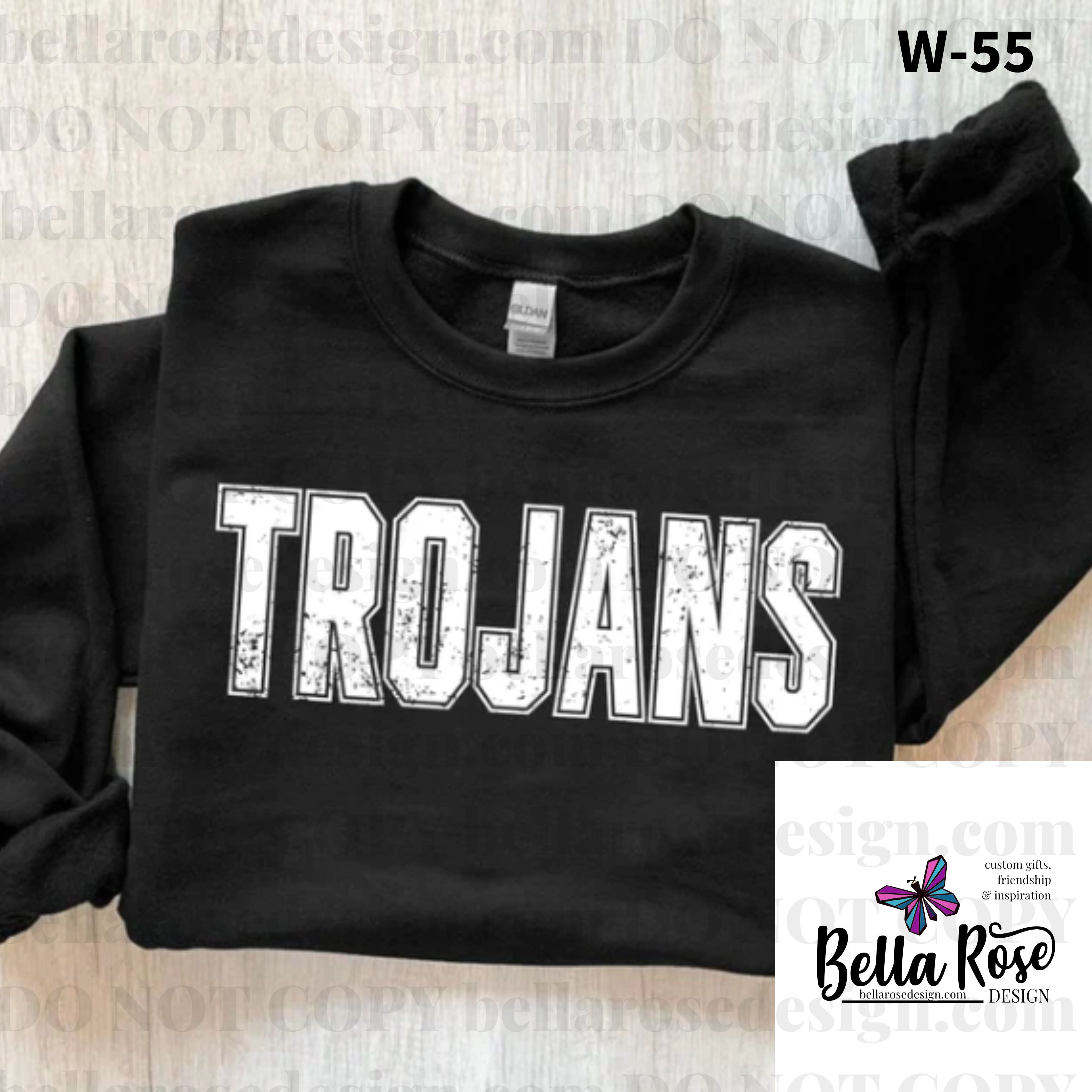 Trojans Distressed (W-55)