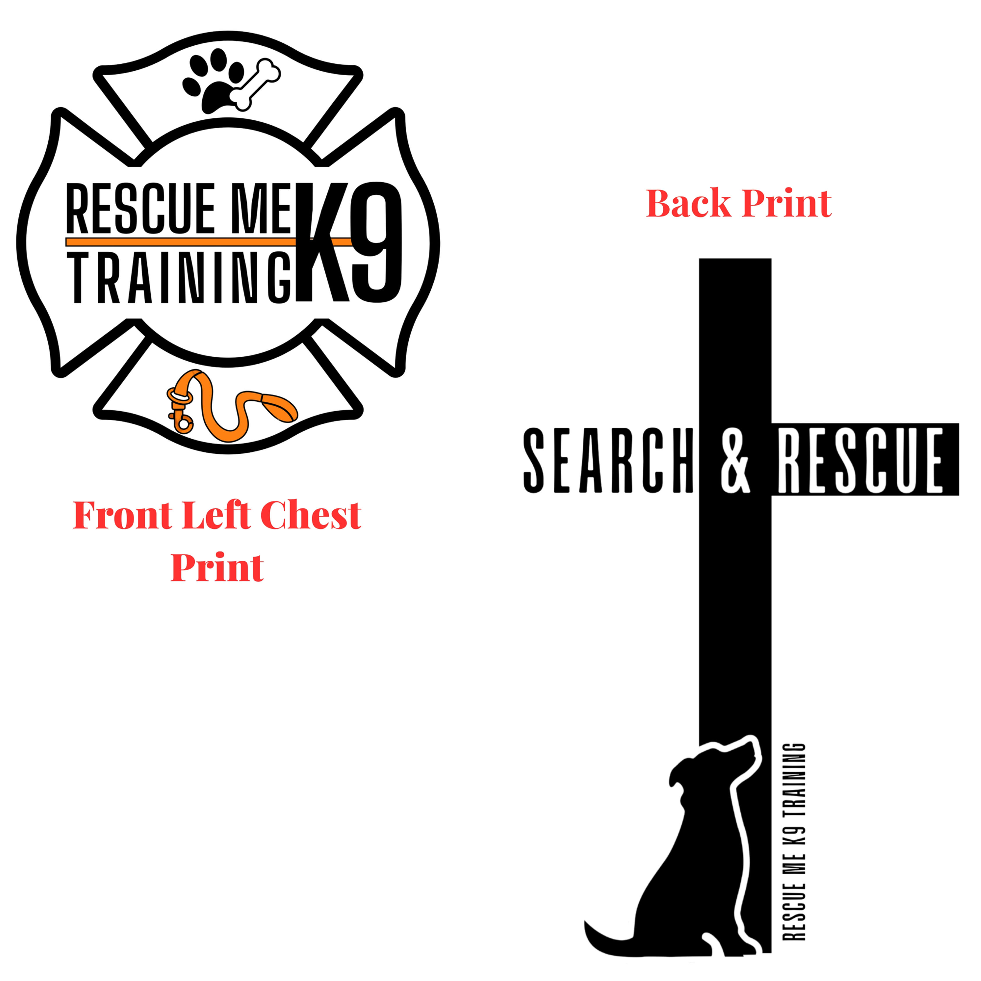 Rescue Me K9 Training Crest with Cross