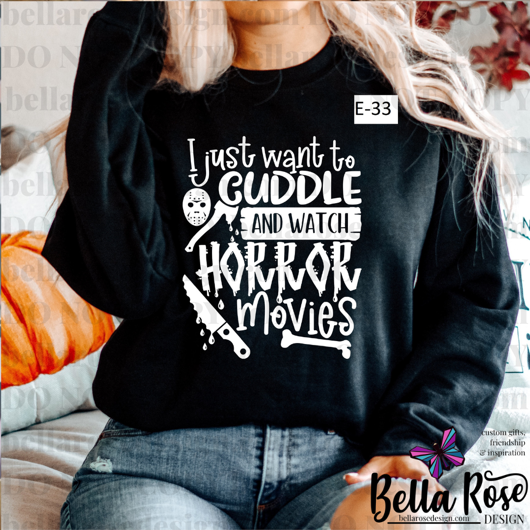 I just wanna cuddle and Watch horror Movies (E-33)