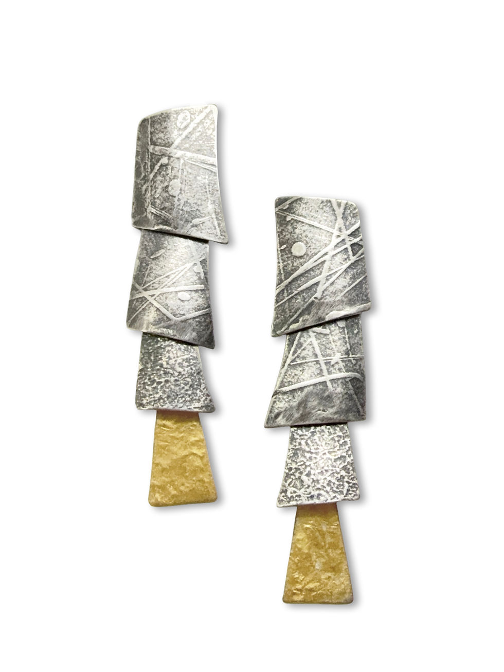 Sterling and Gold Dangle Earrings $295