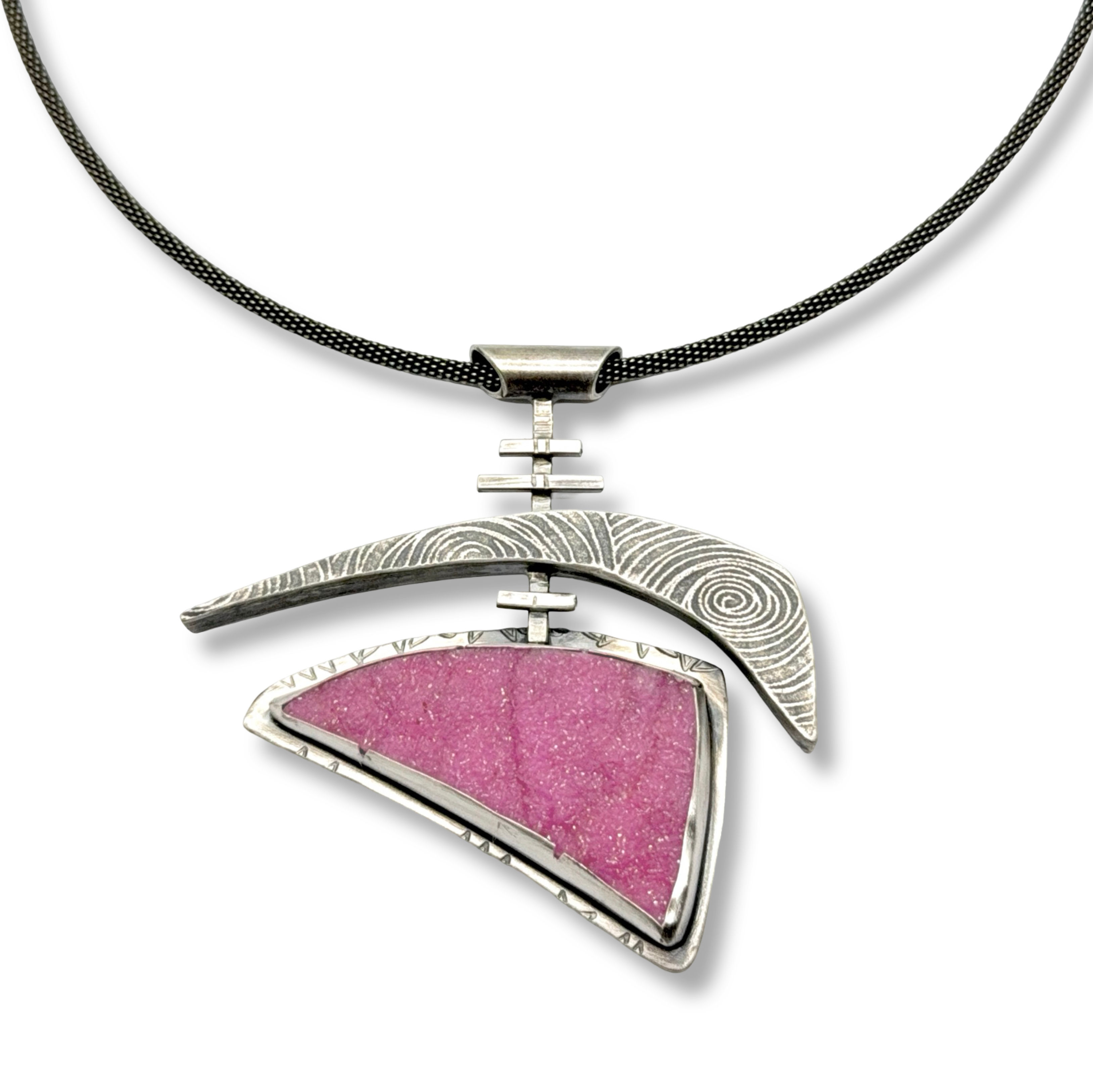 Cobalto Calcite Pendant $425