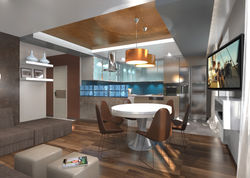 Гостиная - столовая, кухня