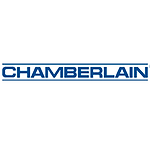Logo of Chamberlain, a trusted manufacturer of high-quality garage doors.png