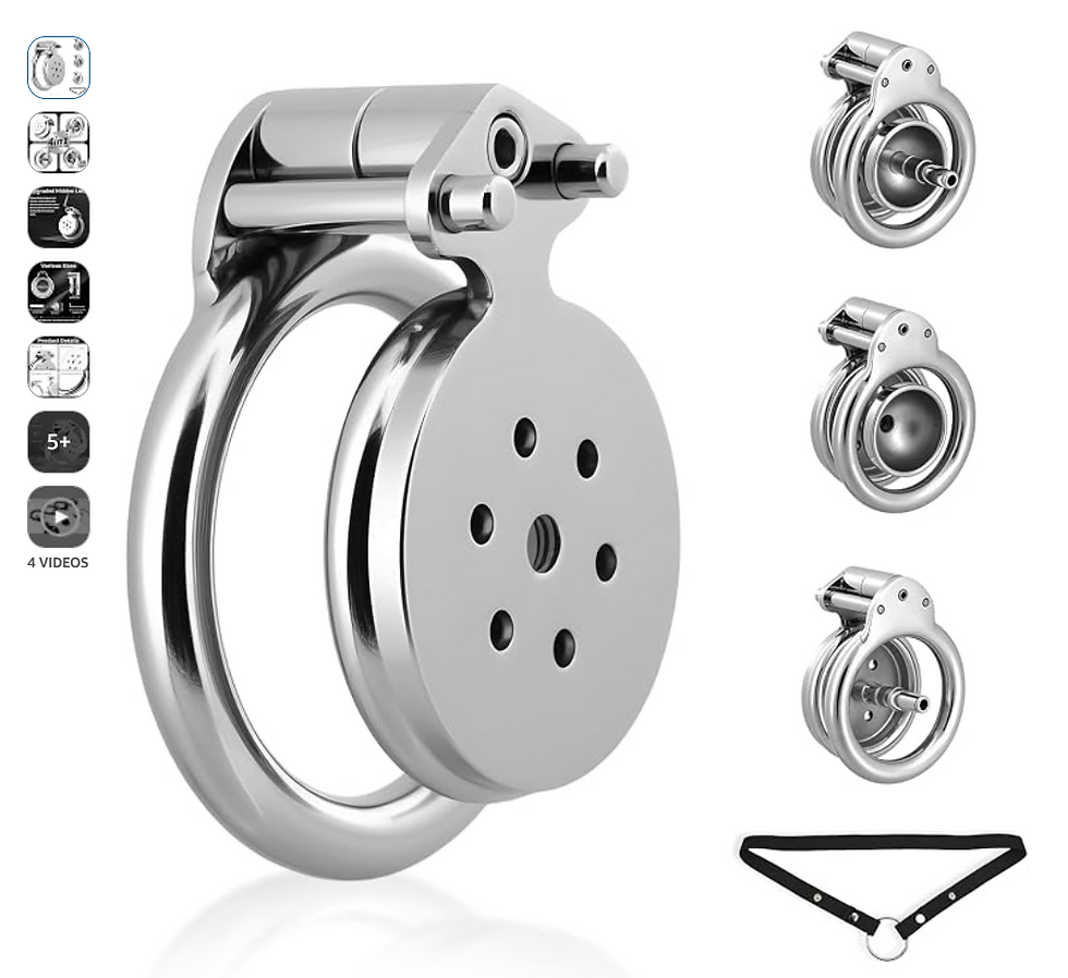 flat metal micro cock cage