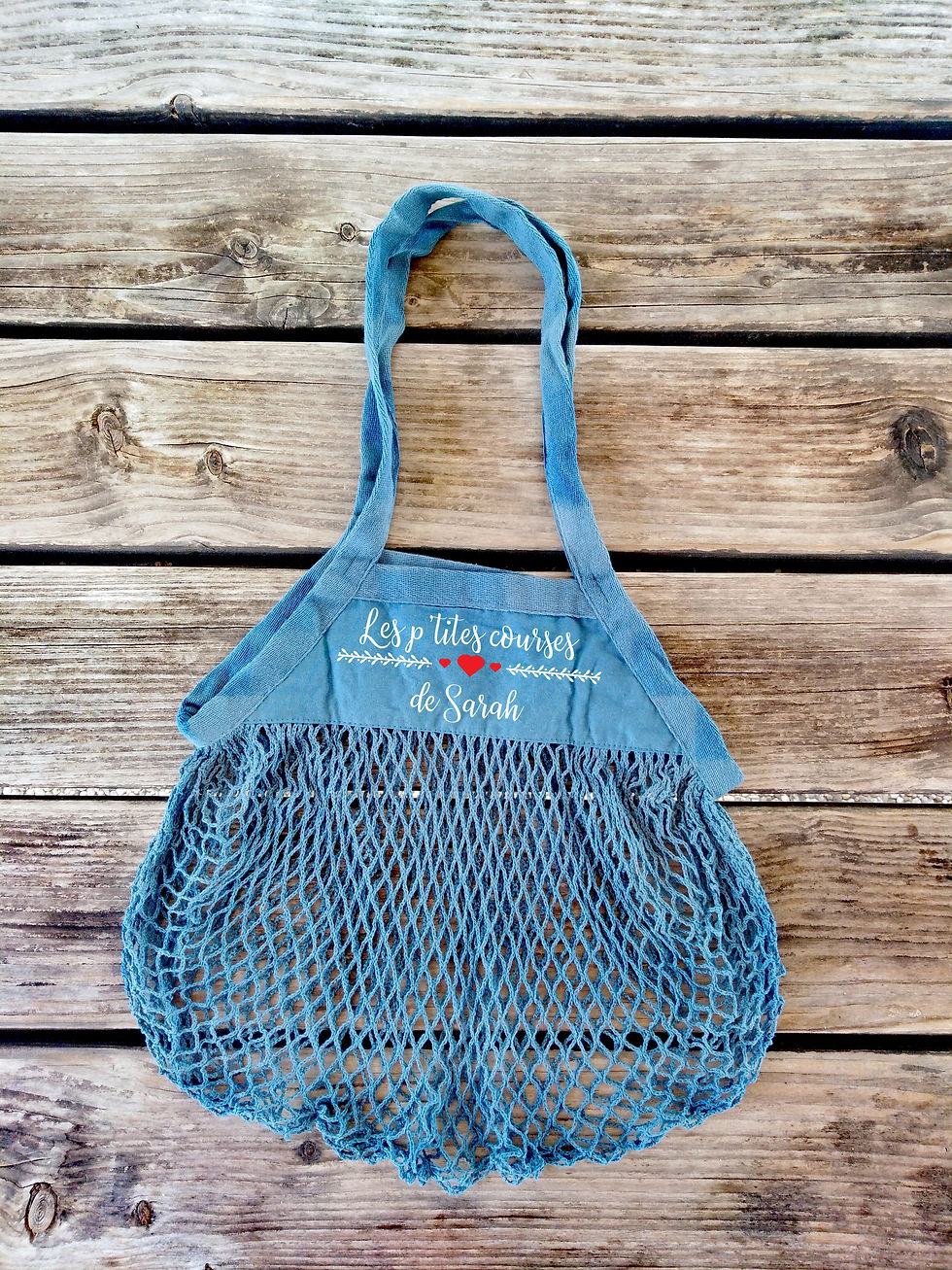 Miniature : Sac filet avec texte personnalisé
