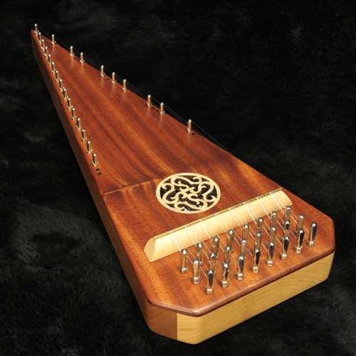 2 Octave (Left Handed) Ribbon-Stripe Sapele Bowed Psaltery #6610 | Song ...