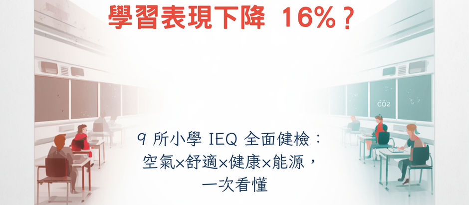 把「空氣、舒適、學習」放在同一張儀表板:希臘 9 所小學的 IEQ 全面健檢