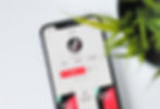 Smartphone displaying a TikTok profile with 46.1M followers. Screen shows follow button, follower stats, amid a bright background with greenery.