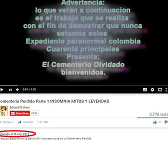 cementerio perdido en colombia es un trabajo serio y profesional en el cual se lograron obtener pruebas increibles sobre la actividad paranormal en nuestro pais.