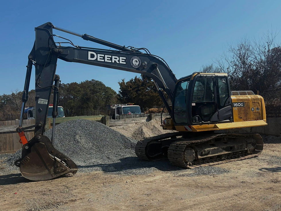 John Deere excavator for grandy fleet maintenance