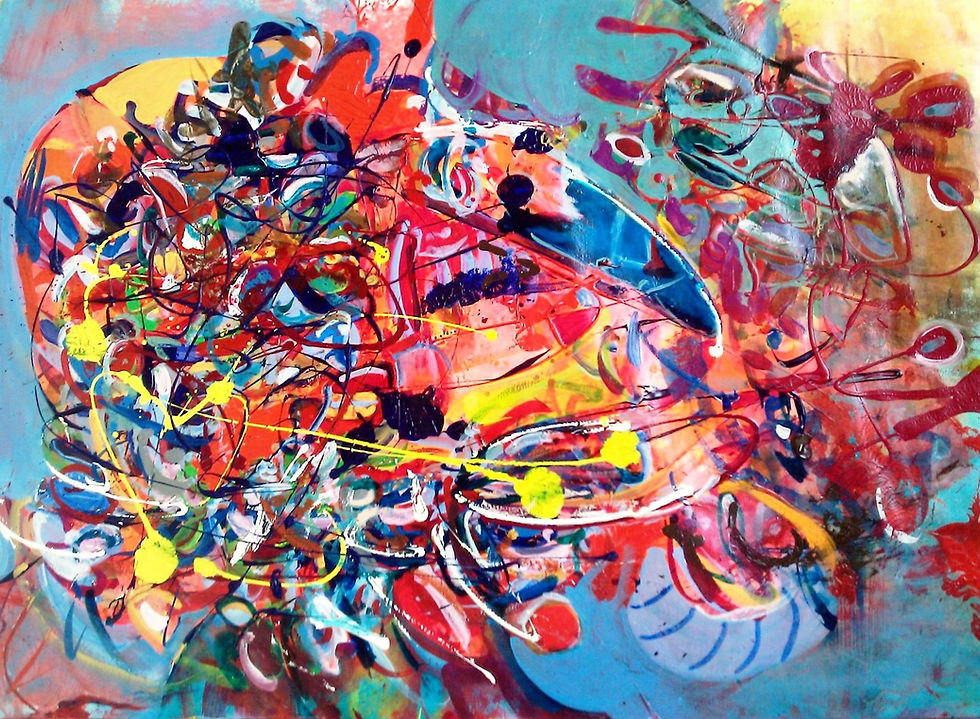 Acrylique sur papier, 100X80cm