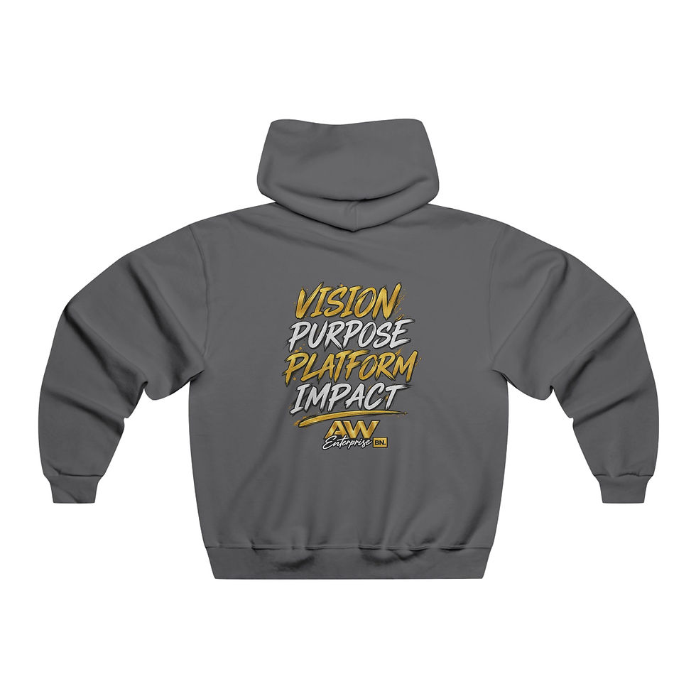 Thumbnail: AW Enterprises Hoodie — "Vision Purpose Platform Impact" Pullover