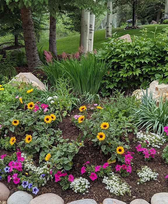 VanGrow flower bed Beaver Creek Colorado