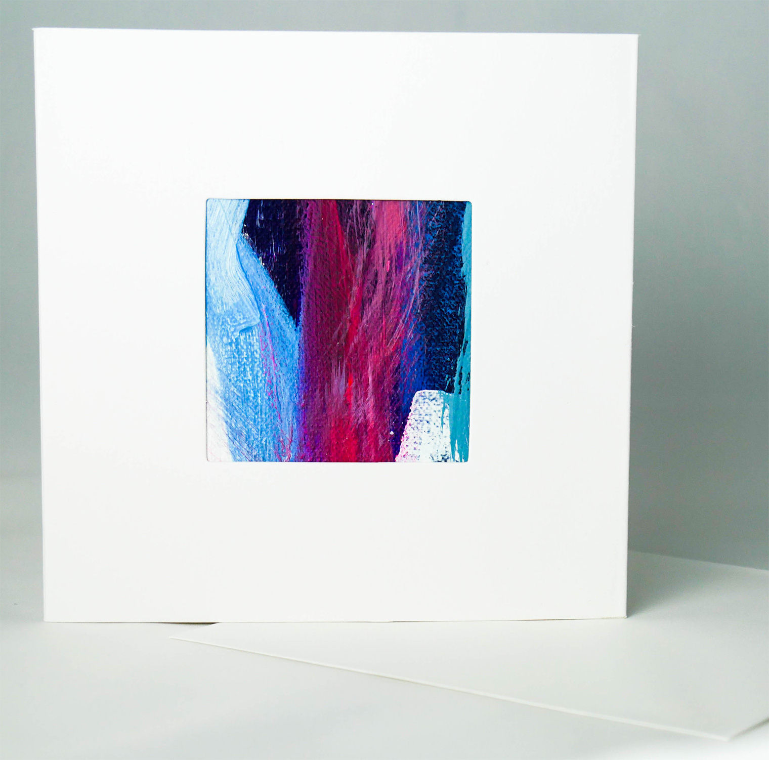 Blue and purple abstract art