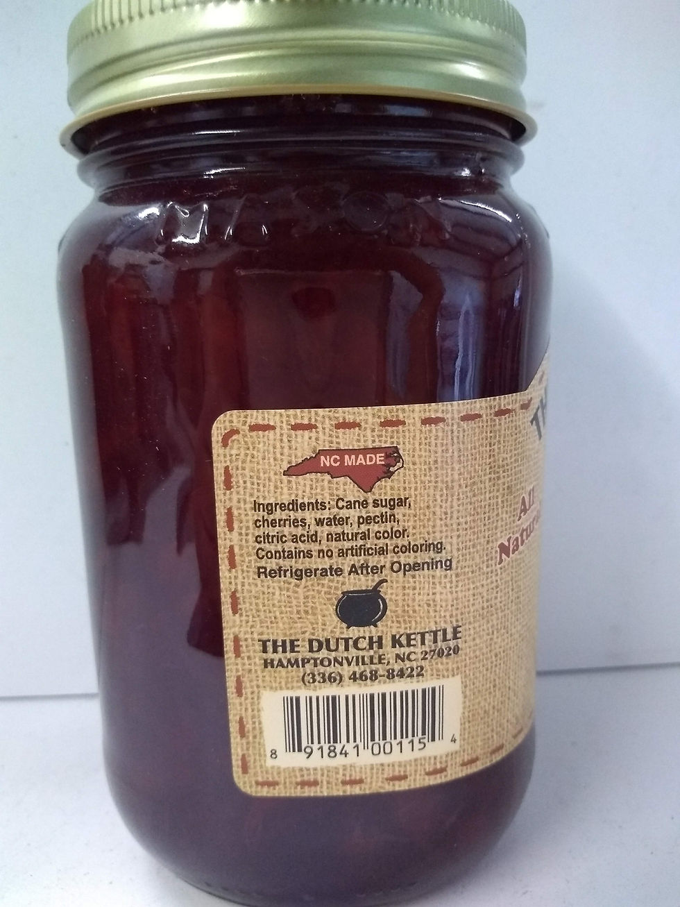 Thumbnail: The Dutch Kettle Cherry Jam, 19oz