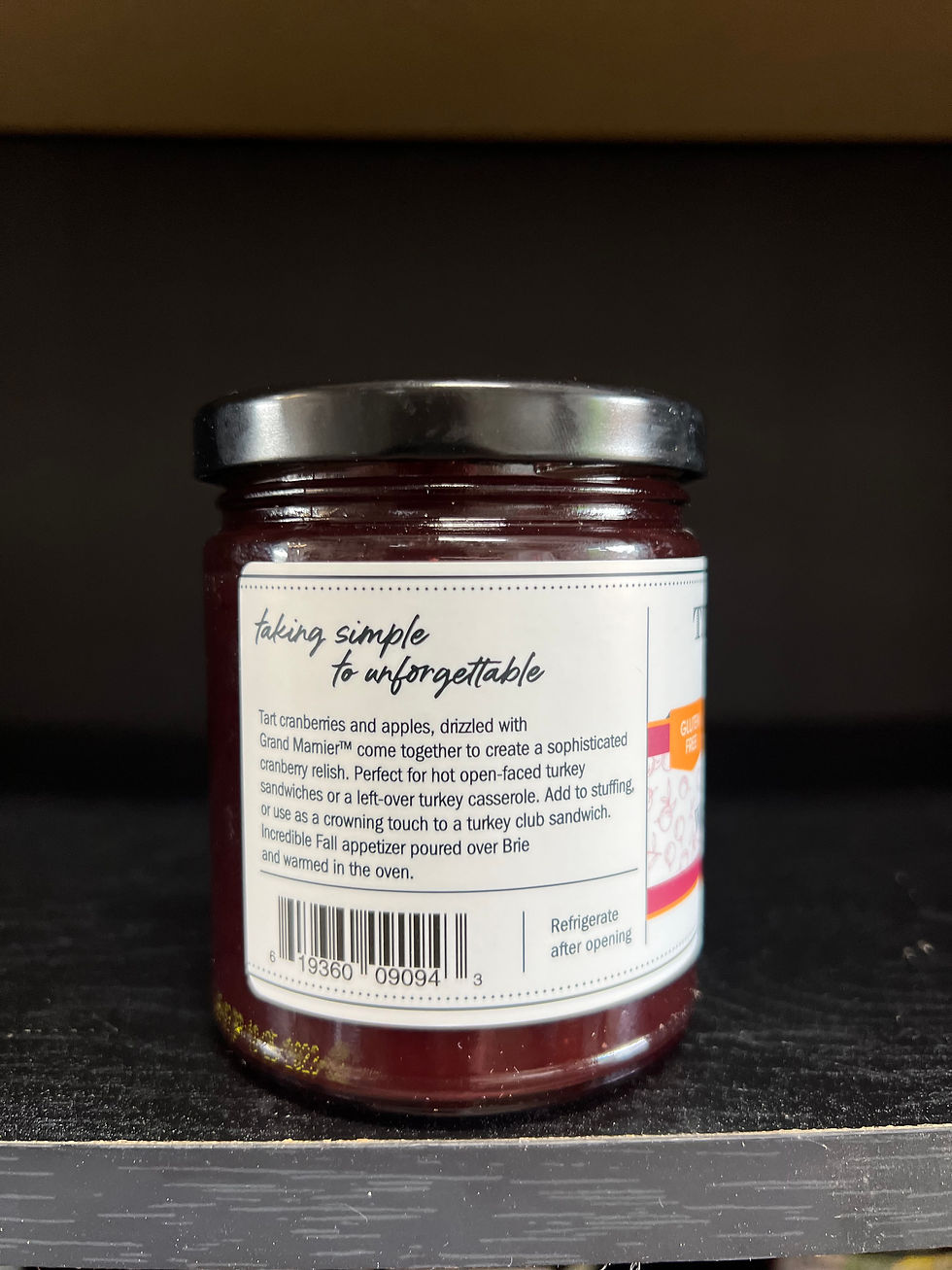 Thumbnail: Cranberry Relish w/grand marnier    11oz.