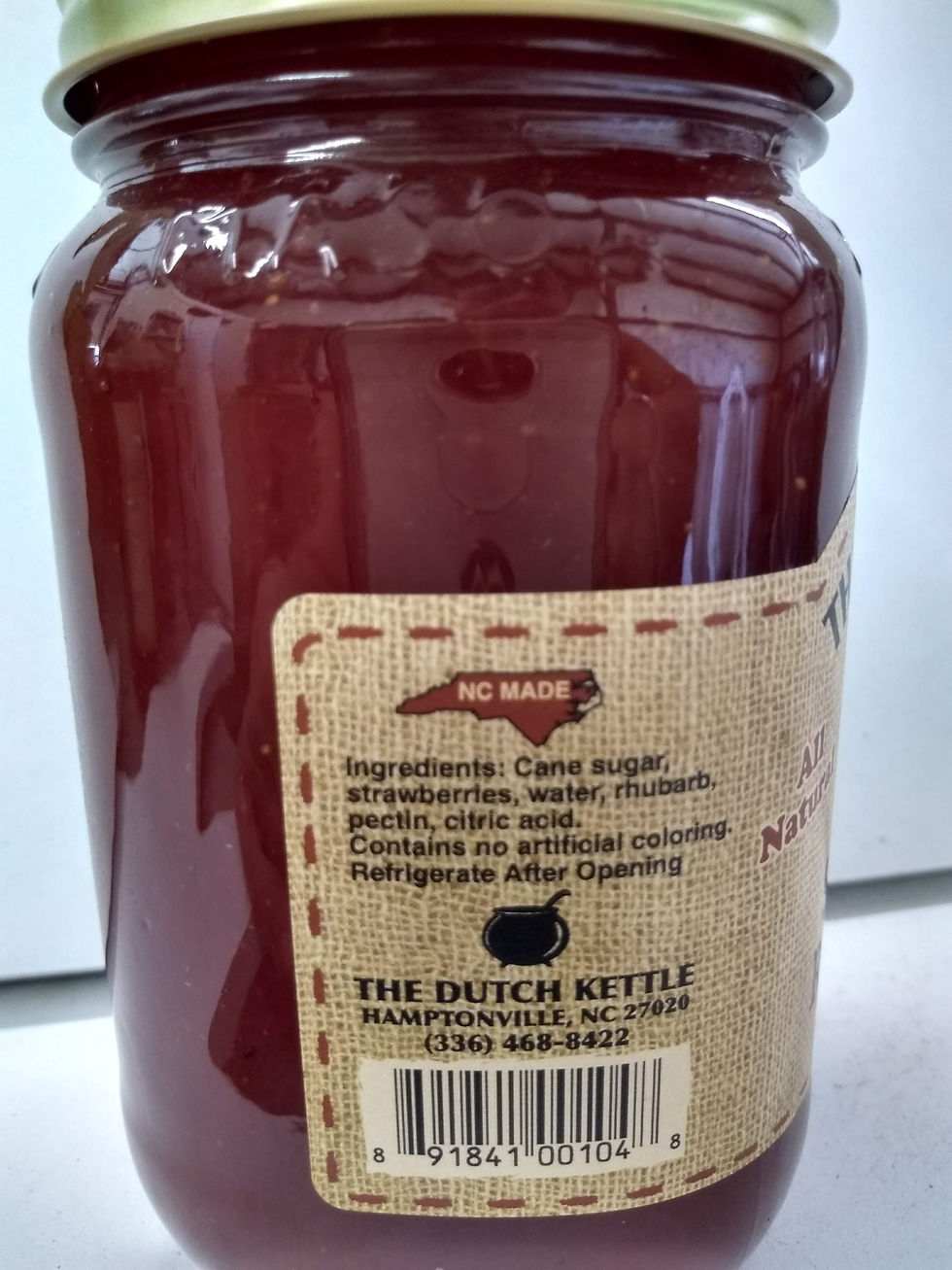 Thumbnail: The Dutch Kettle Strawberry Rhubarb Jam,19oz