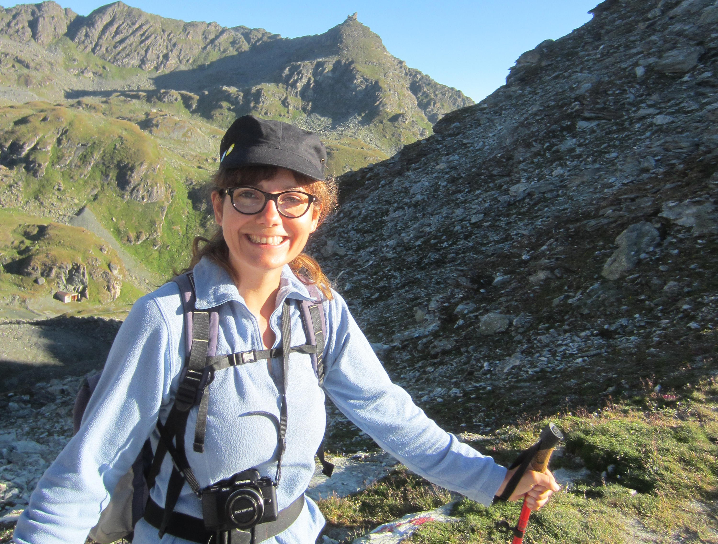 Nadia au Col des Roux