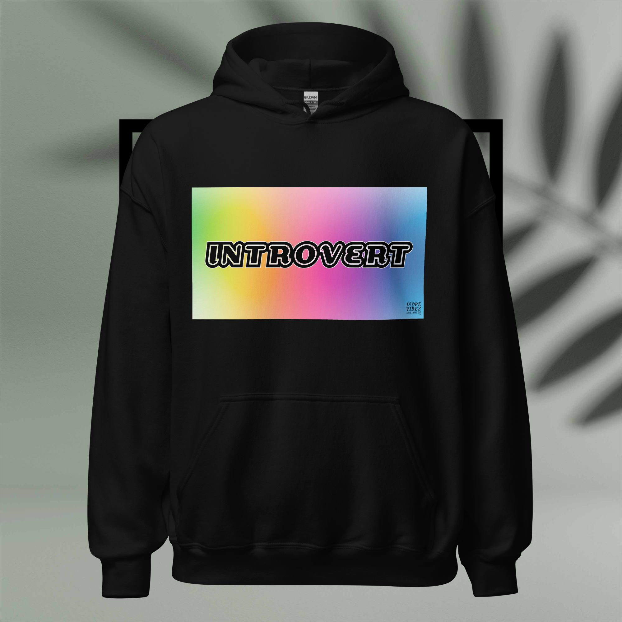 DOPE VIBEZ UNLIMITED - INTROVERT (Gdt) Unisex Hoodie