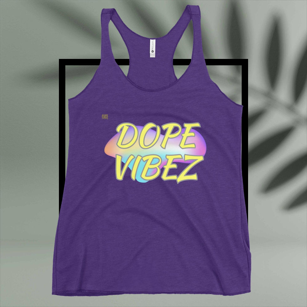Thumbnail: DOPE VIBEZ UNLIMITED Queens - DOPE VIBEZ (D) Women's Racerback Tank