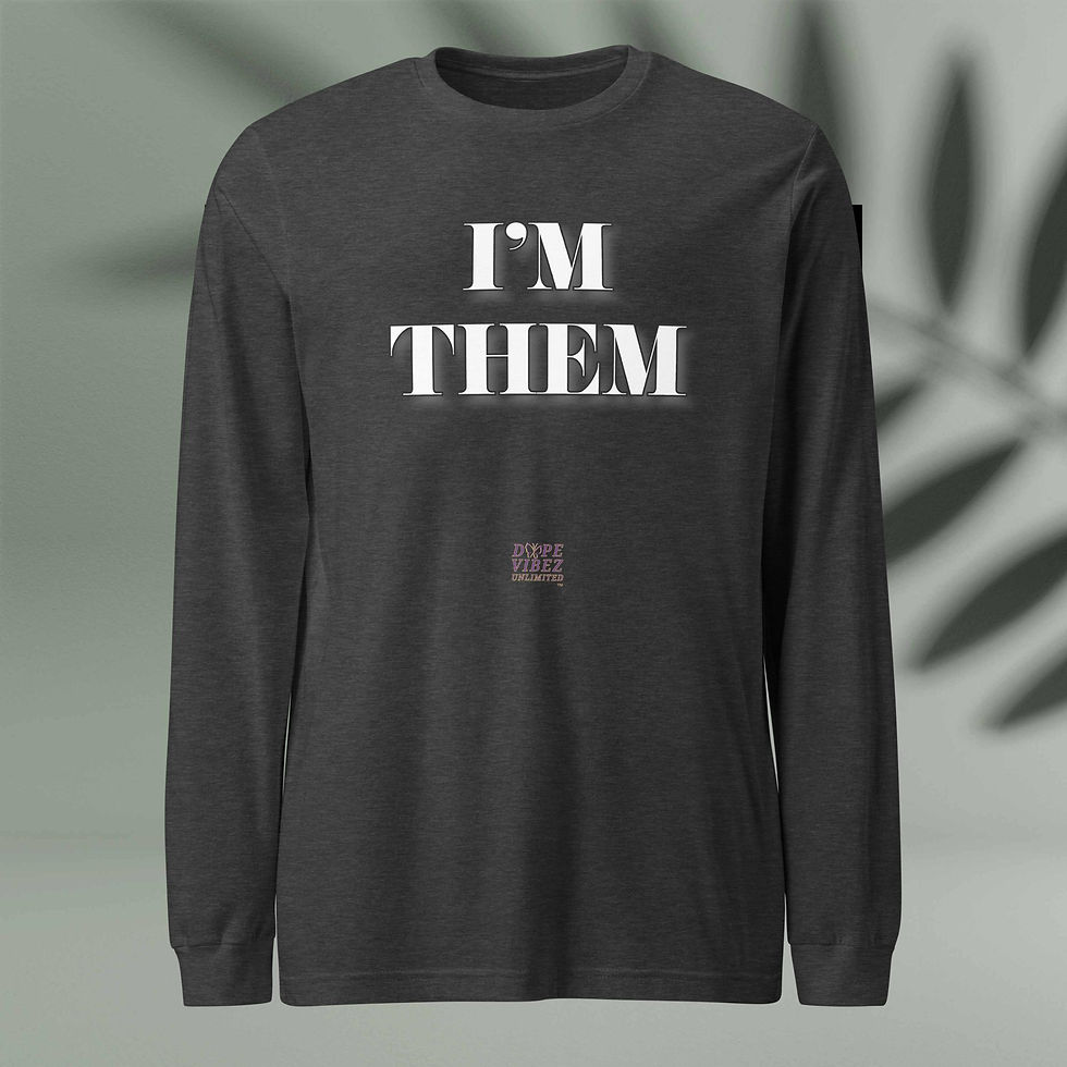 Thumbnail: DOPE VIBEZ UNLIMITED - I'm Them (LeBron Tribute) Unisex Long Sleeve Tee