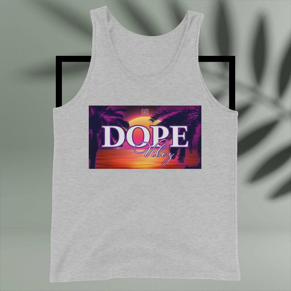 Thumbnail: DOPE VIBEZ UNLIMITED - DOPE VIBEZ (SUNSET) Unisex Tank Top