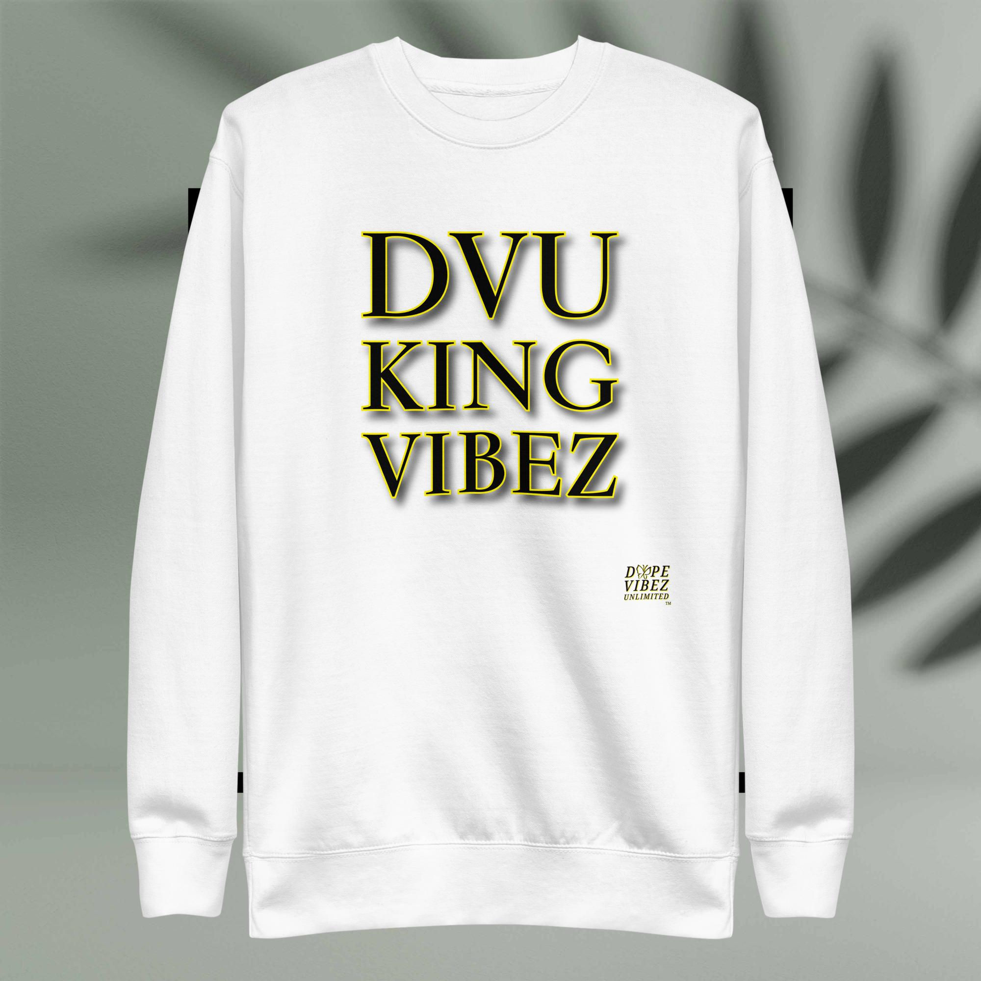 DOPE VIBEZ UNLIMITED Kings - DVU KING VIBEZ (Blk/Ylw) Unisex Premium Sweatshirt