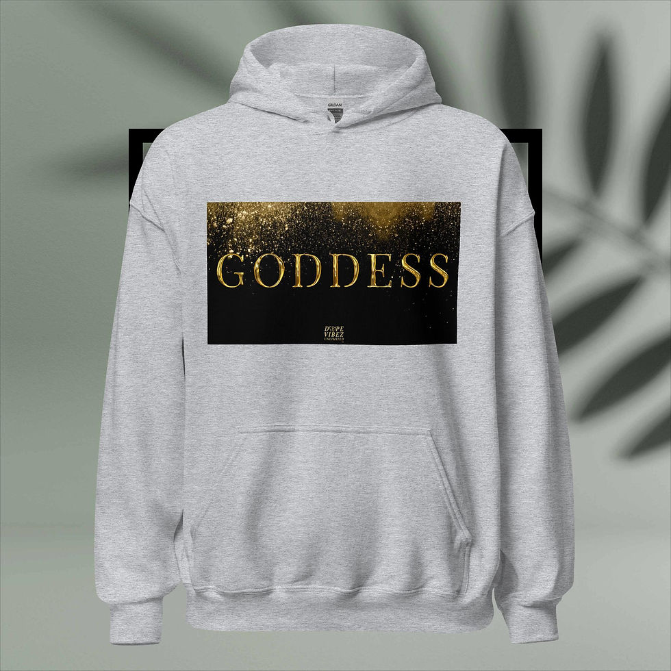 Thumbnail: DOPE VIBEZ UNLIMITED Queens - GODDESS (GOLD) Unisex Hoodie