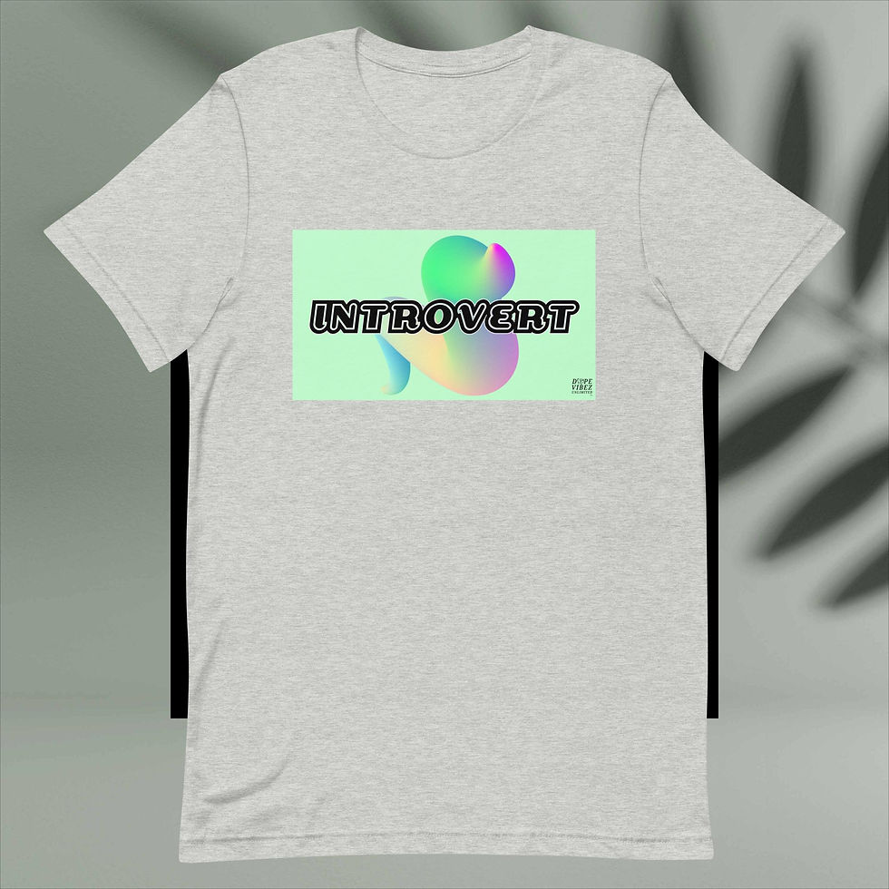 Thumbnail: DOPE VIBEZ UNLIMITED - INTROVERT (Ctn) Unisex t-shirt
