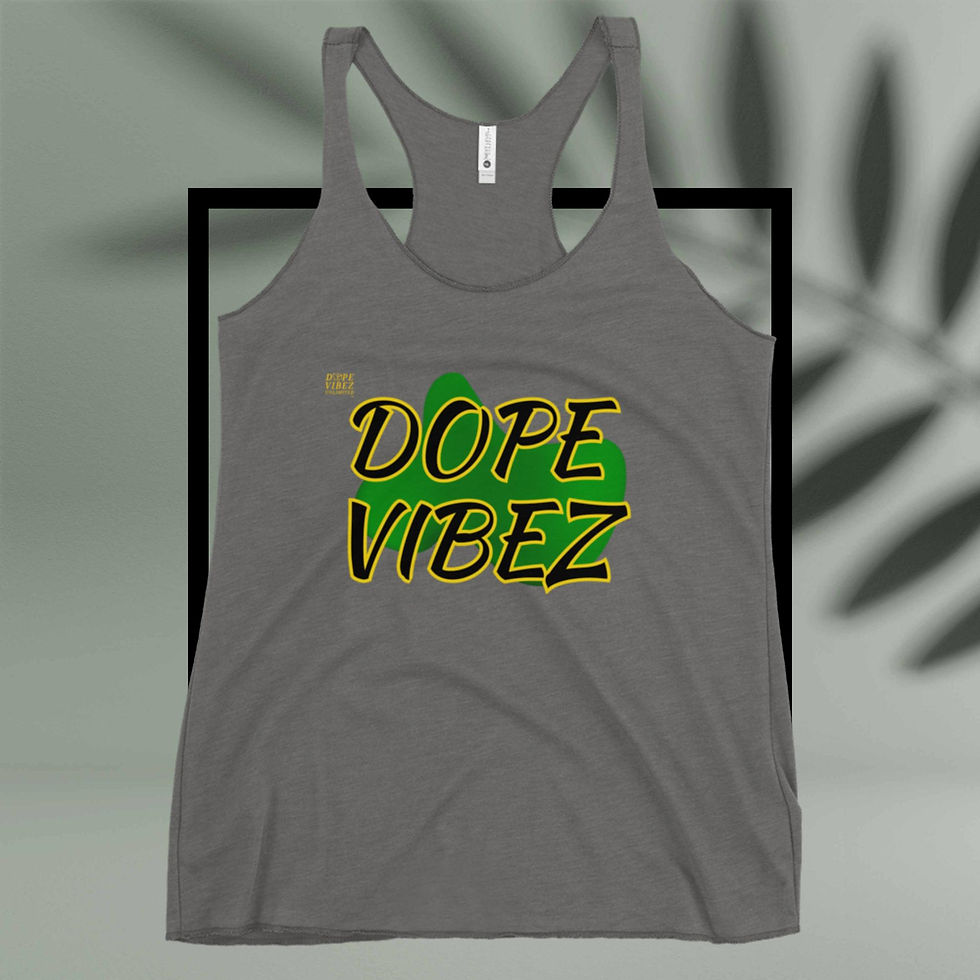 Thumbnail: DOPE VIBEZ UNLIMITED Queens - DOPE VIBEZ (Low Key Vibez) Women's Racerback Tank