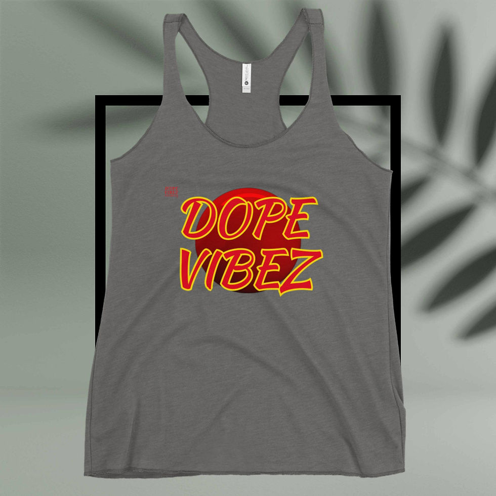 Thumbnail: DOPE VIBEZ UNLIMITED Queens - DOPE VIBEZ (Indestructible Vibez) Womens Racerback